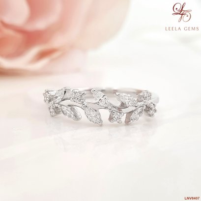 แหวนเพชรใบมะกอก