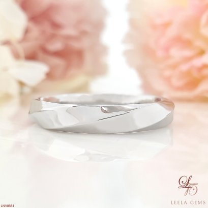 แหวนเกลี้ยงทองขาว 18K