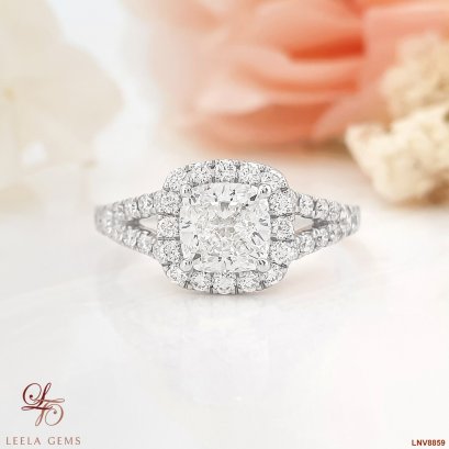 แหวนเพชร Cushion