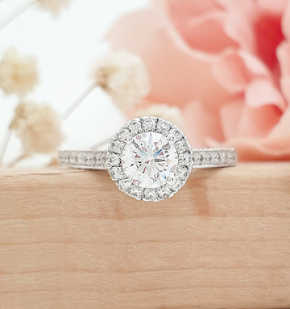 Halo Diamond Ring