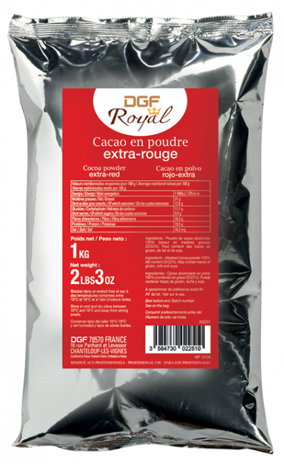 Extra Red Cocoa Powder 100% &quot;DGF Royal&quot; / ผงโกโก้เอ็กตร้าเรด 100% &quot;ดีจีเอฟ รอยัล&quot;