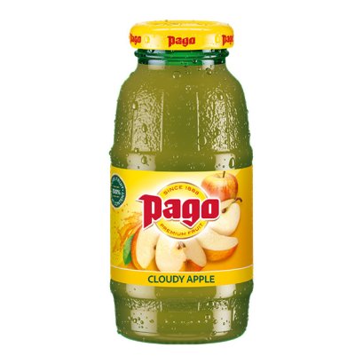Pago Cloudy Apple Juice 200 ml / เครื่องดื่มคลาวดี้แอปเปิ้ล "พาร์โก้"
