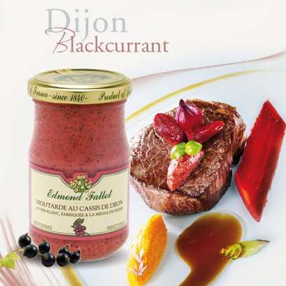 Beef Fillet with Carrots with Edmond Fallot Blackcurrant Dijon Mustard