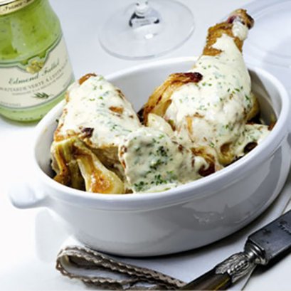 Chicken Fricassee with Edmond Fallot Tarragon Dijon Mustard