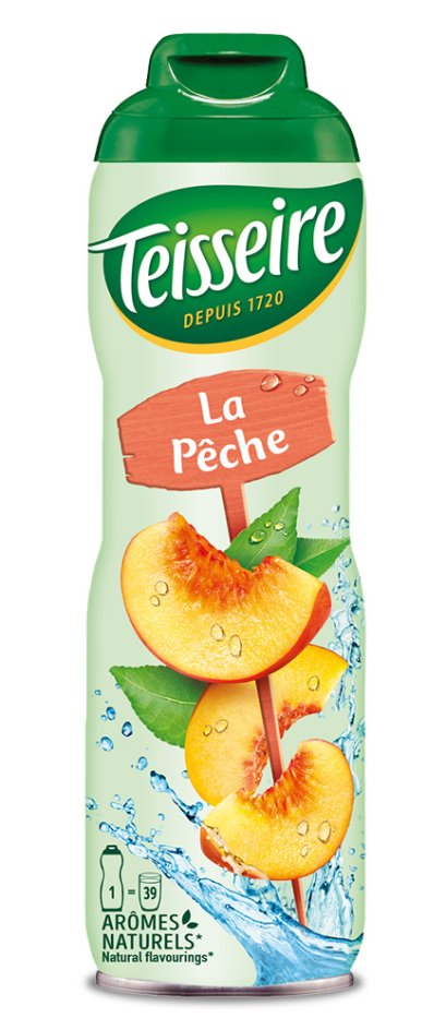 Teisseire Peach syrup 60cl / ไซรัป เตสแซร์ กลิ่นพีช