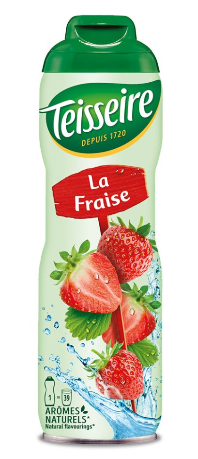 Teisseire Strawberry syrup 60cl / ไซรัป เตสแซร์ กลิ่นสตรอเบอร์รี่