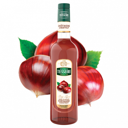 Mathieu Teisseire Chestnut syrup 70 cl / ไซรัป แมททิวเตสแซร์ กลิ่นเกาลัด