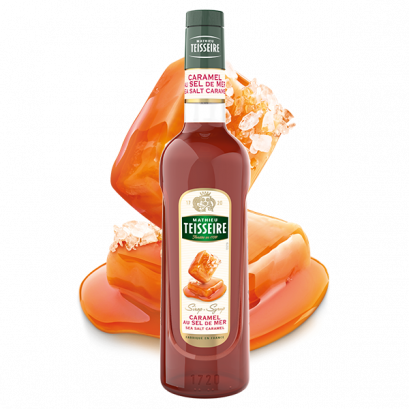 Mathieu Teisseire Sea Salt Caramel syrup 70 cl / ไซรัป แมททิวเตสแซร์ กลิ่นซีซอลท์คาราเมล