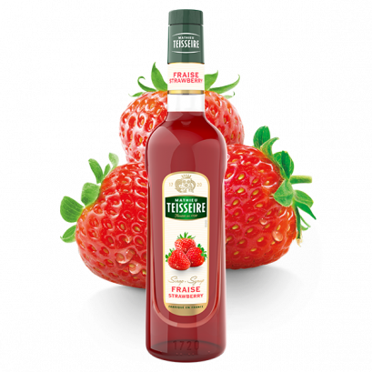 Mathieu Teisseire Strawberry syrup 70 cl / ไซรัป แมททิวเตสแซร์ กลิ่นสตรอเบอร์รี