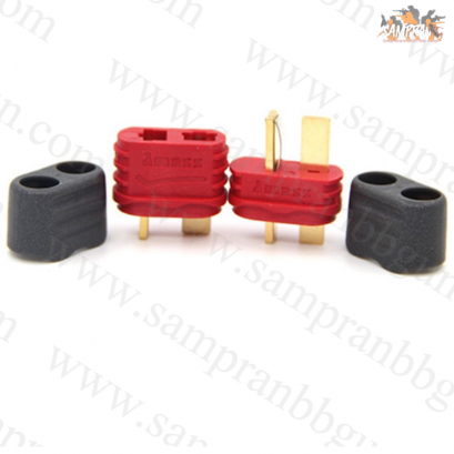 ปลั๊กดีน dean plug ตัวผู้+ตัวเมีย ปลั้กแบตลิโพ แบตเตอรี่ มีฝาปิดท้าย ป้องกันความปลอดภัยอีกจุด (คู่ล่ะ)