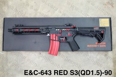 E&amp;C-643/S3 M4 URGI MK4 9.5นิ้ว สีดำแดง GEN3