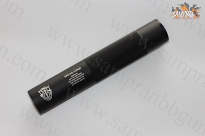 เก็บเสียง 8 นิ้ว (สำหรับปืนบีบีกัน) เกลียวสองด้าน รุ่นทรงอ้วน