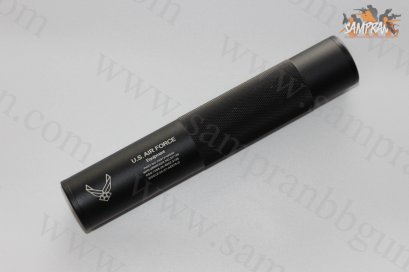 เก็บเสียง 8 นิ้ว (สำหรับปืนบีบีกัน) เกลียวสองด้าน รุ่นทรงอ้วน