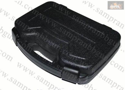 กล่องไฟเบอร์ปืนสั้น ใบใหญ่ สีดำ