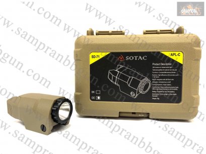 ไฟฉายติดปืนสั้น SOTAC รุ่น APL-C สีทราย