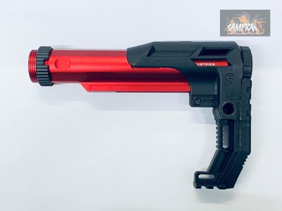 พานท้าย Angel Of Death AR-15/ M4 พร้อมแกนท้าย สีแดงดำ