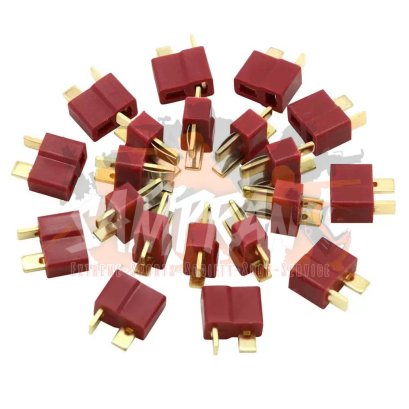 ปลั๊กดีน dean plug ตัวผู้+ตัวเมีย ปลั้กแบตลิโพ แบตเตอรี่ มีฝาปิดท้าย ป้องกันความปลอดภัยอีกจุด (คู่ล่ะ)