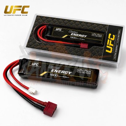 แบตลิโพ UFC 50C~100C 11.1V 1800mAh สำหรับมอเตอร์ปืนแต่งจัดๆโดยเฉพาะ Brushless Motor