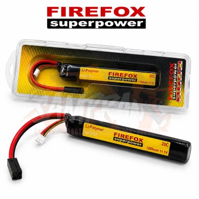 แบตเตอรี่ Firefox Lipo 11.1V 20C 1200mAh ปลั๊กเดิม (สำหรับ AK)