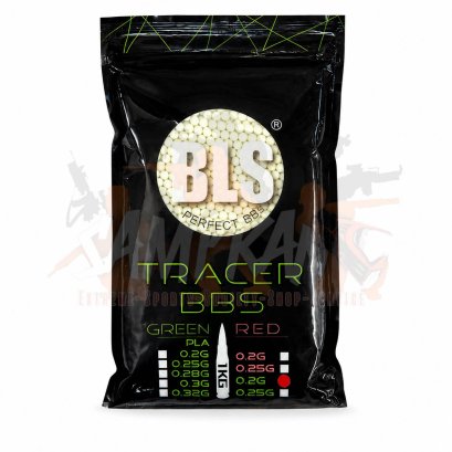 ลูกกระสุนปืนบีบีกันเรืองแสง BLS 0.20g Tracer Green (5000นัด)