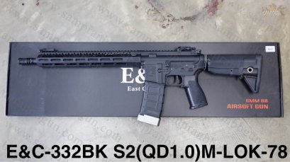 E&amp;C-332 S2 M-BK F8 TTI BCM 13นิ้ว M-Lok สีดำ บอดี้โลหะ Gen 2