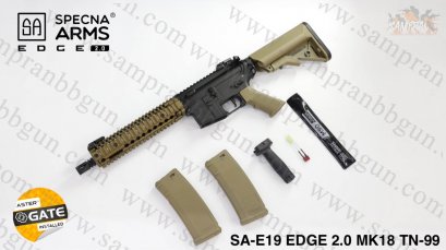 Specna Arms E19 EDGE 2.0TM DD MK18 Mod1 AEG - TAN