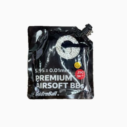ลูกกระสุนปืนบีบีกัน Goldenball Premium Airsoft BBS 0.25g (3,000นัด)