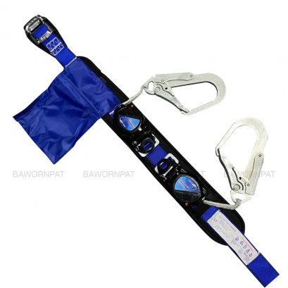 เข็มขัดเซฟตี้ แบบดึงกลับอัตโนมัติ 2ตะขอ