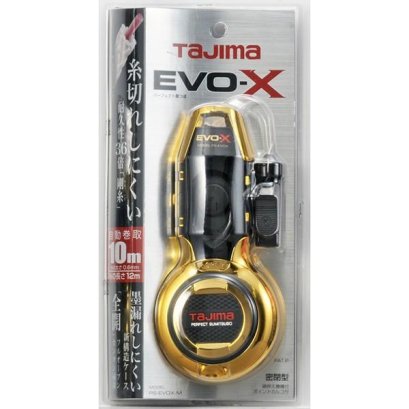 TAJIMA (ทาจิมะ) TJM Design กล่องตีเส้น (墨つぼ) รุ่น Perfect EVOX-M ความยาวเชือก 12 เมตร รุ่น PS-EVOX-M