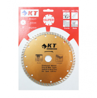 KT ใบเพชรตัดคอนกรีต 7&quot; สีทอง รุ่น KE-7S (SUPER)