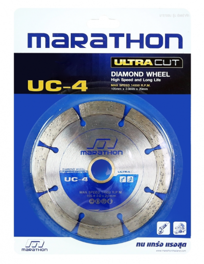 MARATHON ใบเพชรตัดคอนกรีต 4" รุ่น UC