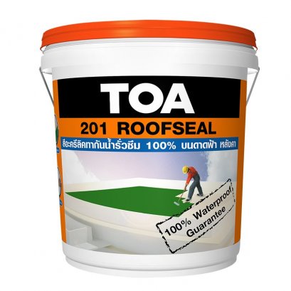 Roofseal TOA  201 อะคริลิคกันซึม ทาสีติด สีขาว