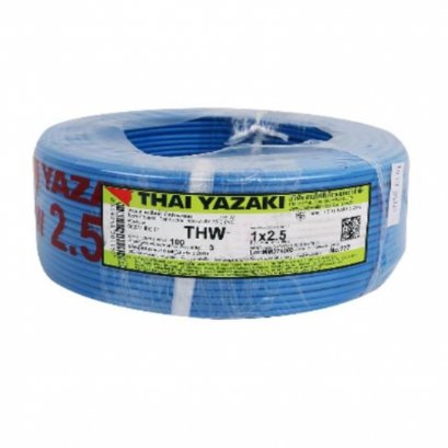 THAI-U สายไฟ THW 1x2.5mm. (LIGHT BLUE)