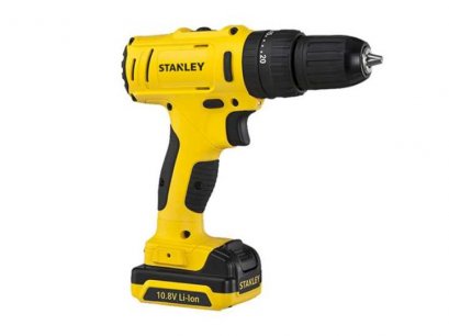 STANLEY สว่านไร้สาย รุ่น SCD12S2-B1 10.8 โวลด์ แบตเตอรี่ 1.5Ah 2 ก้อน+กล่อง 