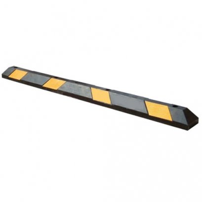 คานกั้นล้อพร้อมมุดตอกสลับสีเหลือง-ดำขนาด 12.5x15x200 