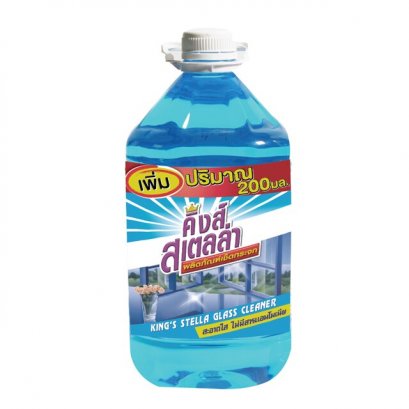 น้ำยาเช็ดกระจก คิงส์ สเตลล่า มาตรฐาน สีฟ้า (5000 มล.)