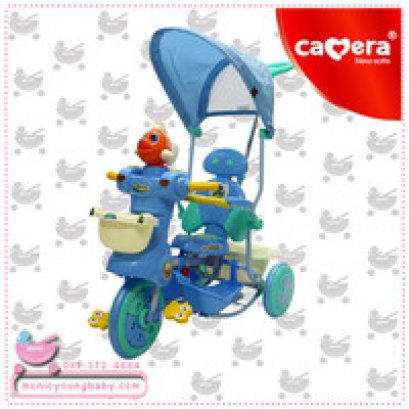 คลิปเสียงดนตรี รถสามล้อเด็ก W-588 Camera Baby Tricycle