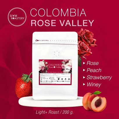 เมล็ดกาแฟ Colombia Rose Valley - 200 g.