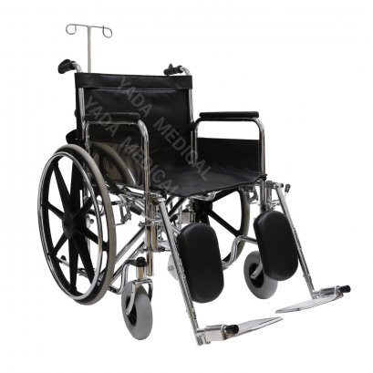 รถเข็นเหล็กชุบโครเมียม พร้อมที่วางถังออกซิเจนและเสาน้ำเกลือ