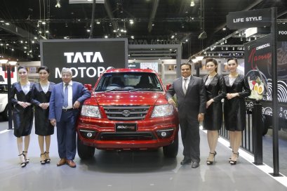 ผู้บริหารระดับสูง ทาทา มอเตอร์ส เยี่ยมชมบูธทาทาใน มอเตอร์ เอ็กซ์โปฯ