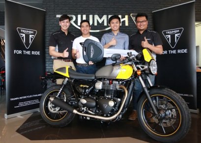 “ไทรอัมพ์ มอเตอร์ไซเคิลส์” ส่งมอบรถ สตรีท คัพ คันแรกในประเทศไทย