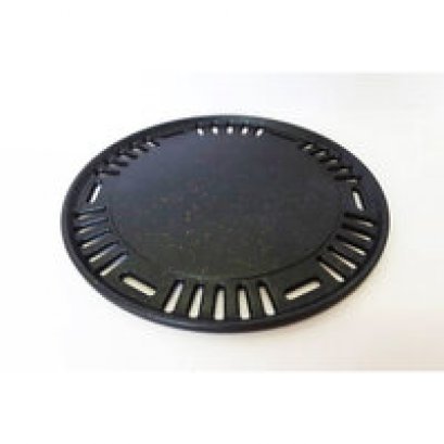 KIREN BBQ แผ่นย่าง เคลือบเทปล่อน มีขอบกั้น แบบรูถี่ 6 เหลี่ยม พรีเมียม รุ่น FL04