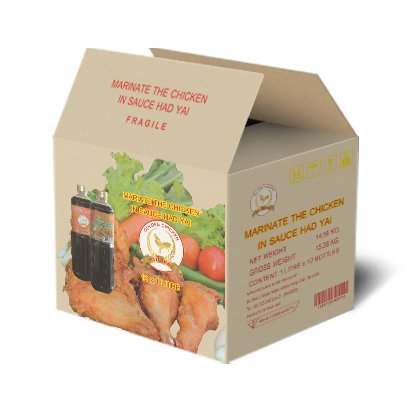 กล่องลูกฟูก 3 ชั้นลอน C ขนาด : 9 5/8 x 12 5/8 x 11 1/2 inches.