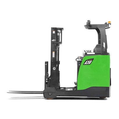 โฟล์คลิฟท์ไฟฟ้านั่งข้างขับ-นั่งเฉียง  LITHIUM  BATTERY  / Stand-on / Side-stance Reach Truck Forklift  1,200 kg - 2,000 kg