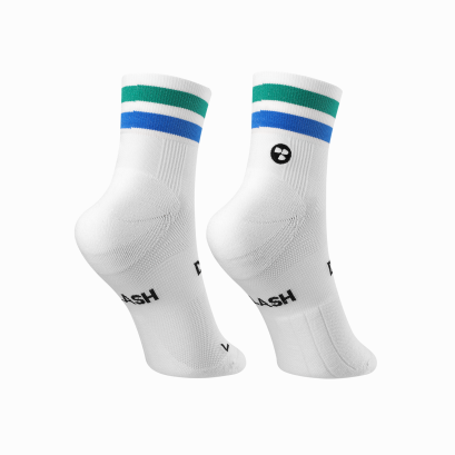 Performance Sock – Low Double Slash Blue/Green