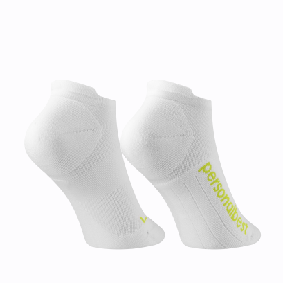 No show Sock - White/Green