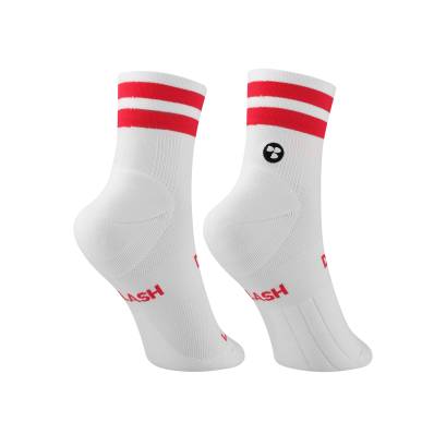 Performance Sock – Low Double Slash Red