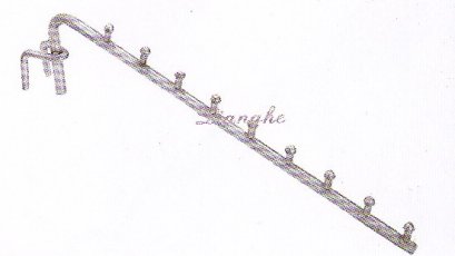 ขอแขวนเสื้อ ขนาดเส้นผ่านศูนย์กลาง 9 มม.7 ปุ่มและ 8 ปุ่ม