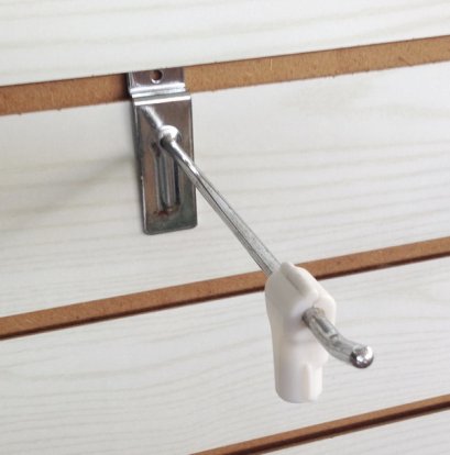 ตัวล็อคฮุคพลาสติกขาว+ดำ (แม่เหล็ก)