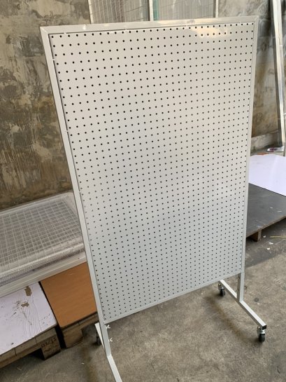 ดิสเพลย์ ผนังรู 2 ด้าน ขนาด 80*150 เมตร (ขาว)